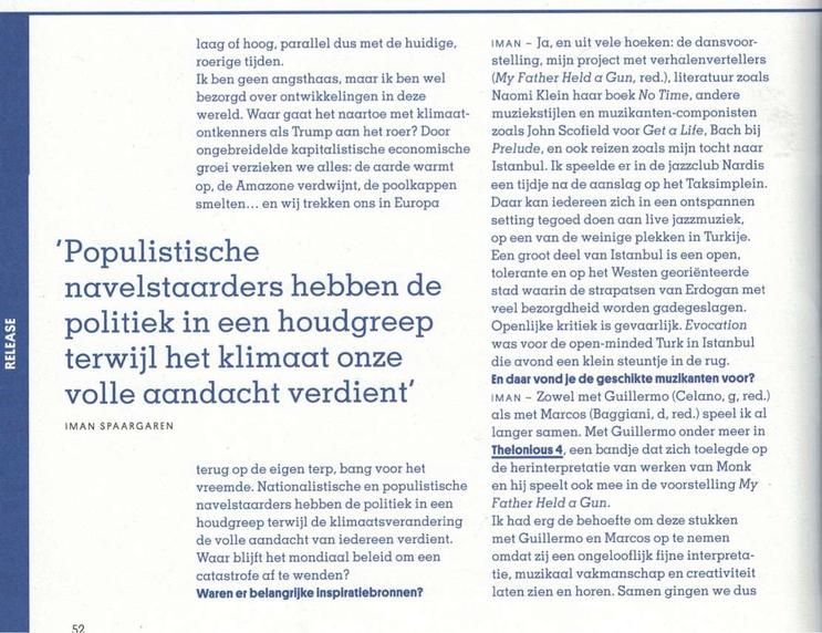 Interview in Jazz & Mo